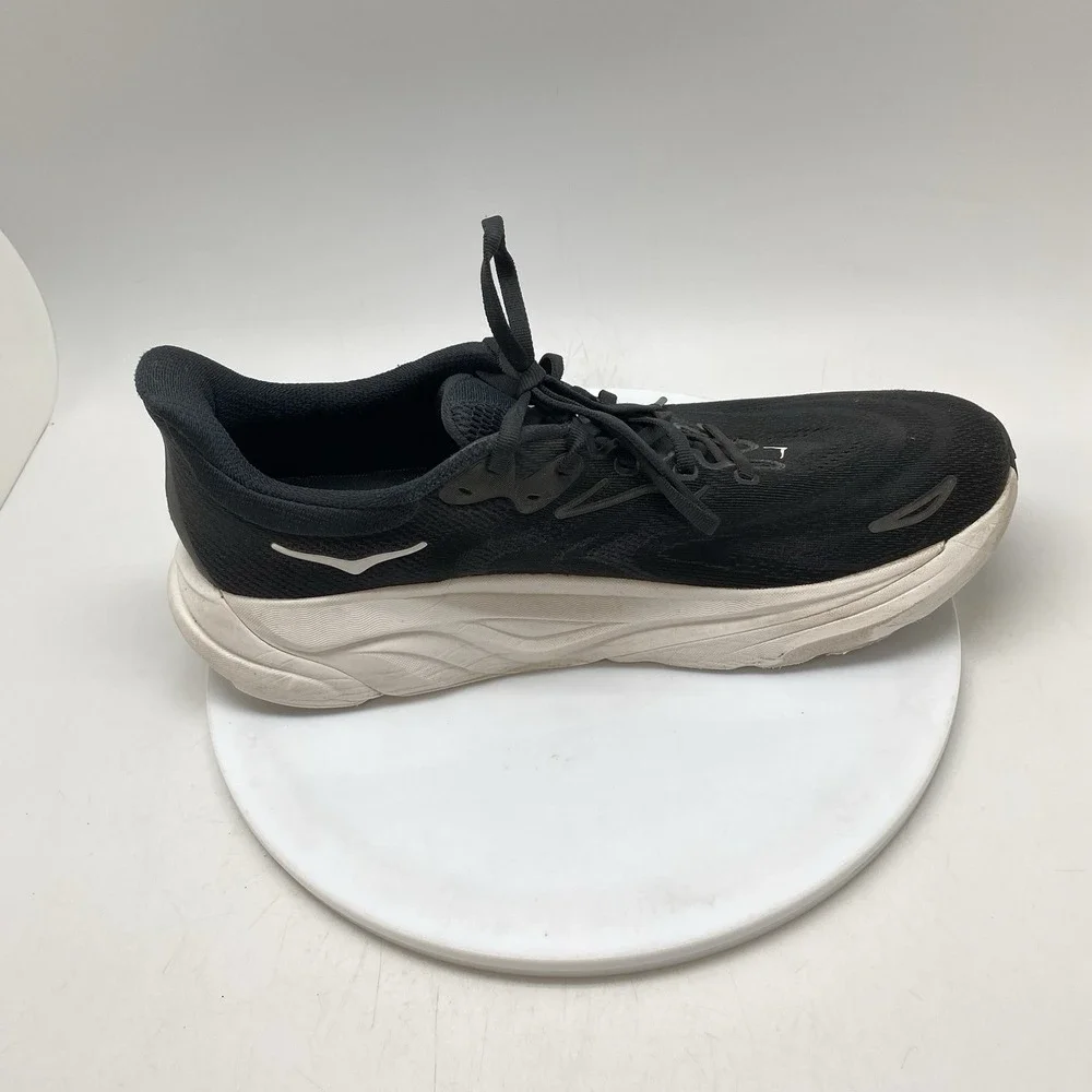 Hoka One One Sneakers Mens 12 D Arahi 8 1168690 BWHT Black Running Gym Shoes